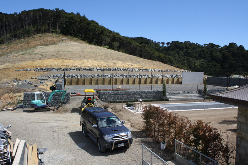 Gabion Wall project mid build